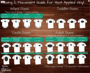 Tee Square It sizing and placement t-shirts onesies